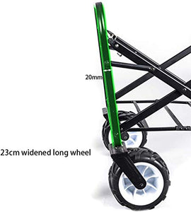 HJBH Outdoor Pieghevole Utility Wagon, Pieghevole da Giardino Portatile Carrello a Mano Multifunzione, Manici Regolabili, Adatto a Shopping Picnic Beach Park (Color : H)