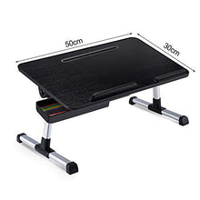 jiaju Tavoli da Picnic Tavolo Pieghevole, Tavolo per Laptop in Lega di Alluminio Tavolo Pieghevole da Tavolo Pieghevole Portable Regolabile Desk Stand Notebook per Il Letto del Letto del Laptop