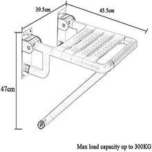 Sgabello da bagno Pieghevole doccia / vasca da bagno Sgabelli Parete doccia Sedile Sgabello rinforzo SUS 304 di piegatura dell'acciaio inossidabile for anziani / disabili Camere non-Slip doccia di sic