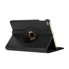 Artfeel Cover per iPad Mini 1/2/3,Girevole 360 Gradi di Rotazione Supporto Custodia,Visualizzazione Multi-Angolo Sottile Leggero PU Pelle Flip Cover,Nero