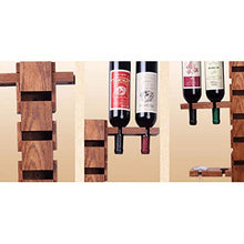 Cremagliera Del Vino Semplice e Creativa Cremagliera Del Vino in Legno Massello Stile Semplice Appeso a Parete Espositore per Vino Cafe Bar Decorazione Semplice e Creativa, PZW, a