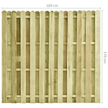 Tidyard Pannello di Recinzione da Giardino per Esterno in Legno di Pino Impregnato FSC,Pannelli in legno,Pannelli in legno per esterno,Recinzioen da Giardino in legno,Recinzione in legno 180x170 cm