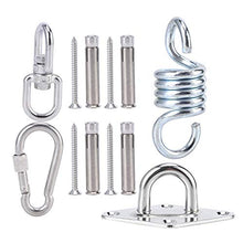 RiToEasysports Accessorio Hardware per Montaggio a soffitto Gancio a Molla in Acciaio Inossidabile da 600 libbre con Multifunzione per Amaca