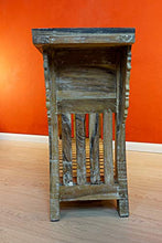 Jambi - Cassettiera in legno di teak massiccio, 120 cm, con intaglio
