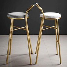 WGEMXC Sedie, Sedie Alte, Sedie a Barre, Sgabelli Elegante Sgabello // Sedia in Ferro per la Colazione Bar, Colazione, Caffè, Contatore, Cucina e Barsondi,Grigio,75 Cm.