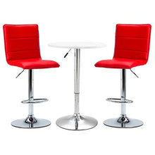 Tidyard Set 3 pz da Bar Design Alto in Ecopelle e MDF,Set Tavolo Quadrato e 2 Sedie da Bar Alti in Ecopelle,Set Tavolo e Sedie da Cucina Design in Ecopelle