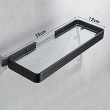 ZLININ Y-longhair Mensola da bagno Mensola in vetro per bagno, mensola da parete per organizzatori, acciaio inox