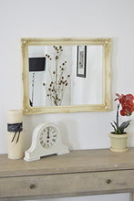 MirrorOutlet 0,6 m x 1 FT8 61 cm x 51 cm bianco antico shabby chic specchio da parete con cornice