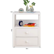 Comodino Moderno Minimalista Mini Armadietto Camera da Letto Nordico Moderno Piccolo Armadietto Cuscinetto 300KG-50x35x40cm FANJIANI