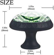 Greenrotation dei motivi dei cerchi Pomelli per Porta Set di 4 Pomelli per Mobili Manopole per Cassetti Cucina Armadio Vetro