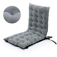 eewopjkj Cuscino per Sdraio Supporto per Schienale Alto Cuscini per sedie a Dondolo Cuscino per sedie a Sdraio Cuscini per sedie da Giardino Cuscino per sedili Poltrona da Patio-Grigio 125x50x10cm (
