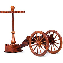 MXZBHElegante portabottiglie in Legno con Supporto in Vetro per Artigianato da Tavolo portabottiglie espositore da Cucina in Stile Antico Regalo