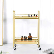 YIN YIN Carrello per ripiani Carrello for mensole, scaffale for studio in ferro battuto a doppio strato bellissimo mobile conveniente for bagno ristorante cucina bellezza unghie scaffale for cosmetici
