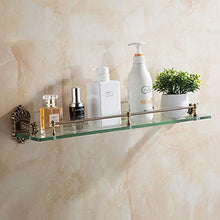 DKEE Mensola da Bagno in Vetro da Bagno Mensola da Bagno in Alluminio Multifunzione con Mensola da Bagno