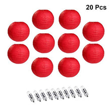 ARTFFEL Vola Carta LED Lanterna Rotonda Pieghevole Lanterna appesa Wedding Scene Decoration Lampada a Sospensione a LED 20PCS .Compleanno