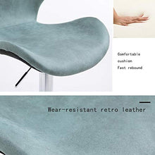 M-YN Sgabelli da Bar Sgabelli da Bar Regolabile Barra d'Acciaio Sgabelli di casa Colazione Bancone Cucine Bar Sgabelli con poggiapiedi ergonomici & Sedili (Color : Blue)