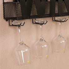 DJSMjbj Bottiglia di Vino calici di Vetro del Supporto della cremagliera Cork Parete - Elegante archiviazione for Sala da Pranzo Cucina Bar Cantina Ripiani