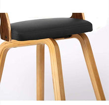 YS Sedia in Legno Massello Casual Creativo Di Alta Personalità Moderno Minimalista Schienale Alto Sgabello da Bar,Io