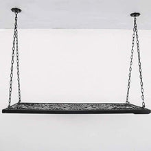 YWYW Portabottiglie portabottiglie Europeo in Ferro battuto portabicchieri da Champagne Adatto per Bar ristoranti cucine (Nero) (Dimensioni: 100 * 31 cm)