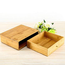 Tmpty Piccola Cassettiera da Scrivania Legno,Multifunzionale Ordinata Organizer Cassetti,Desktop Organiser Unit,bambù