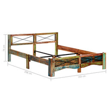 SKM Giroletto in Legno Massello di Recupero 160x200 cm (45.78kg)