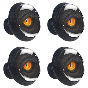 Set di 4 maniglie rotonde per armadio da cucina, credenza, cassettiera, cassettiera, con viti, per cucina, comò, armadietto, bagno, armadio