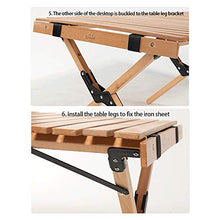 XZQ Tavolo E Sedie Pieghevole in Legno da Esterno Portatile da Campeggio Set da Picnic Pesca Giardino Balcone Barbecue da Viaggio Tuta in Tre Pezzi (Color : Brown(C), Size : 90 * 60 * 43cm)
