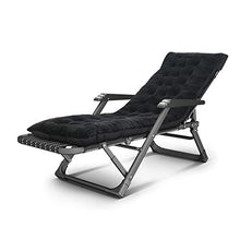 Sedie a sdraio LXF Poltrona Zero Gravity con braccioli per Massaggio a rulli, Chaise Longue da Interno Imbottito, Ideale per Patio da Giardino, Nero