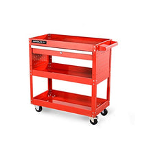 YIN YIN Carrello per Ripiani Rack Merci - Riparazione Auto Scaffale Mobile Strumento di Riparazione Parti di Ricambio Carrello Carrello a 3 Strati Multifunzione Carrello a rulli