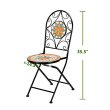GEFUHONG Esterna patio giardino taverna elegantemente progettato sedia set 2 set di mosaico taverna sedie all'aperto giardino patio mobili caffè all'aperto ristorante