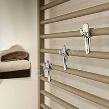 Set 6 pezzi Scaldasciugamani - Gancio Scaldasalviette Universale Portasciugamani per Asciugamani da bagno - colore bianco