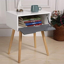 KAISIMYS Tavolino da caffè, Comodino Semplice in Stile Nordico/Comodino per Camera da Letto Semplice/Comodino per Divano/Tavolo angolare/tavolino Quadrato
