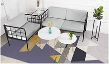 TONG HXF- Piccolo tavolino tavolino Rotondo d'oro Creative Gambe del Tavolo Bianco 47 * 51 Centimetri Durevole