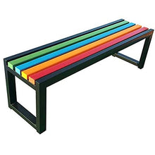 Panchine da giardino per parchi Panchine da esterno per il tempo libero, panchine da terrazza resistenti alle intemperie con struttura in ghisa e legno massello anticorrosivo, panchine da giardino
