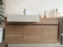 MANUTENCASA ITALIA free100 Mobile Bagno sospeso cm 100, lavabo in Ceramica Ampio Specchio con Lampada LED, Due Ampie Ante e cassetto Laterale