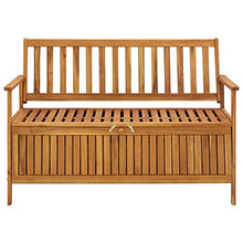 vidaXL Cassapanca da Giardino 120 cm in Legno Massello di Acacia