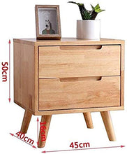 Schedari Schedari di legno solido Comodino cassetto ad alta capacità Luogo di vestiti in camera da letto riporre libri in massello - 45x40x50cm Mobile Home Office Scatola di file (Color : B)
