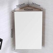 Armadietti a specchio Parete del Bagno Mobile a Specchio a Parete mobiletto Triangolare mensola Multistrato Parete in Legno Massiccio Specchi da Parete