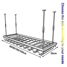 AT Titolare Del Vino Hanging Wine Rack Gold Metal Retrò Parete Pendenti Montata Vino Spumante Vetro Calici Calici Supporto Della Cremagliera, 60/80/100 / 120Cm X 30Cm per la Cucina Bar Pub