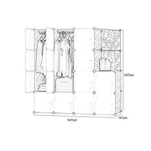 WCY Spazio-Risparmio Multifunzione Robusto Plastica Plastica Deposito Organizer Scaffali Bookshelf Plastica Armadio Portatile (2 Stili) Armadio Combinato (Dimensioni: 147x47x183cm) yqaae