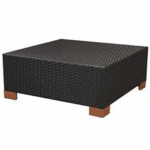 Chloe rossetti Garden lounge set 16 pezzi in rattan sintetico Polywood/WPC top nero piano in Polywood
