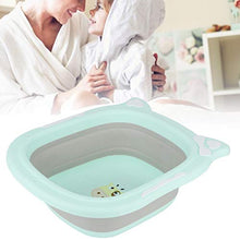 Lavabo per bagno, lavabo per piedi a forma di cartone animato, per neonati o lavaggio di verdure o frutta(green)