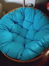 Cuscino per Amaca, Cesto Rotondo Addensato Cuscino per Sedia a Dondolo Cuscino in Vimini Cuscino a Dondolo Cesto Appeso Amaca-40x40 cm (16x16 Pollici) Azzurro Cielo
