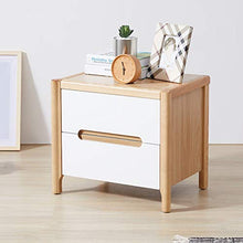 XiuHUa Comodino-Comodino Tipo Semplice Economy Elm con Doppio cassetto Protezione Ambientale Mobili Camera da Letto Mobili da Camera da Letto