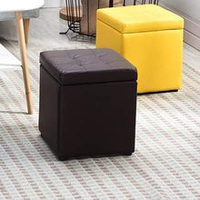Unknow Sgabello Contenitore per Adulti, Sgabello per Cambio Scarpe, Sgabello Contenitore retrò 30Cm Fashion Squat Sgabello Contenitore 35Cm Sgabello Piccolo Laterale, Arancione