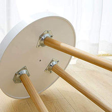 AYHa Round Side, Cassetto, Design scandinavo, Caffè o comodino, Hx Oslash ;: 56.6 * 39.5Cm, Legno, Bianco