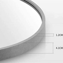 JXING Specchio da Bagno Specchio per Trucco Rotondo, Telaio in Lega di Alluminio, Specchio da Appendere Specchio per Trucco HD Semplice da Parete (Oro Spazzolato 50, 60, 70 Cm)