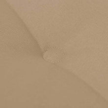 FAMIROSA Cuscino per Panca da Giardino Beige 100x50x3 cm