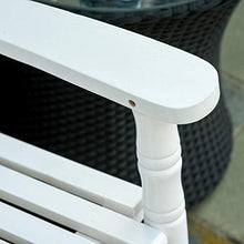 giordano shop Panchina 2 Posti a Dondolo da Giardino 117x85x120 cm in Legno di Pioppo Bianco