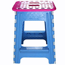 LLOOO Sgabello Pieghevole Alto 45CM Adulto Pieghevole Panca Giardino da Giardino Bagno Pieghevole Passo Sgabello Esterno Portatile